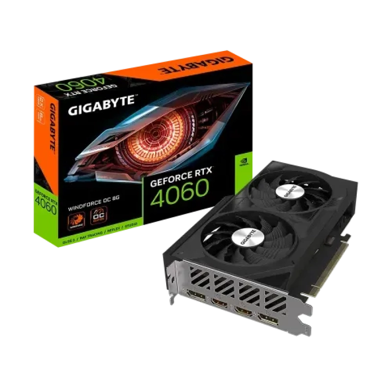 GIGABYTE GeForce RTX 4060 WINDFORCE OC 8G GDDR6 Graphics Card